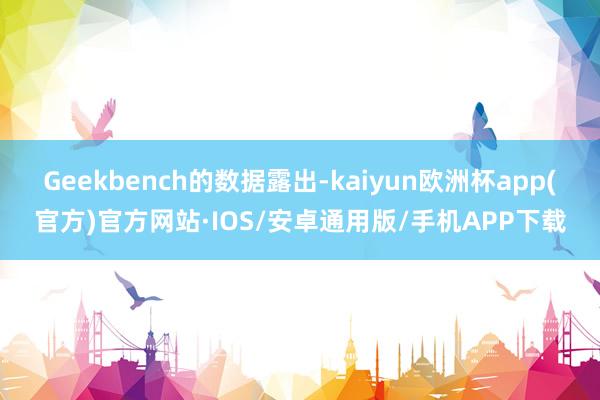 Geekbench的数据露出-kaiyun欧洲杯app(官方)官方网站·IOS/安卓通用版/手机APP下载