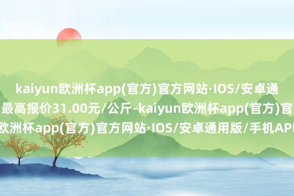 kaiyun欧洲杯app(官方)官方网站·IOS/安卓通用版/手机APP下载当日最高报价31.00元/公斤-kaiyun欧洲杯app(官方)官方网站·IOS/安卓通用版/手机APP下载